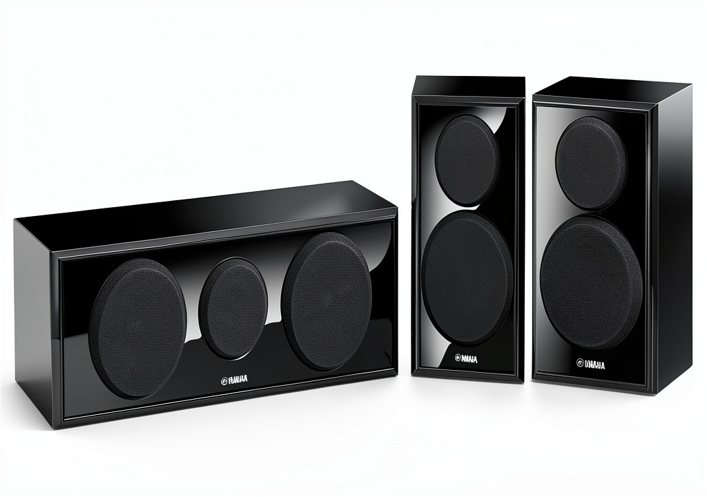 Installing Pavo Center Channel Speakers for Surround Sound on a wooden desk