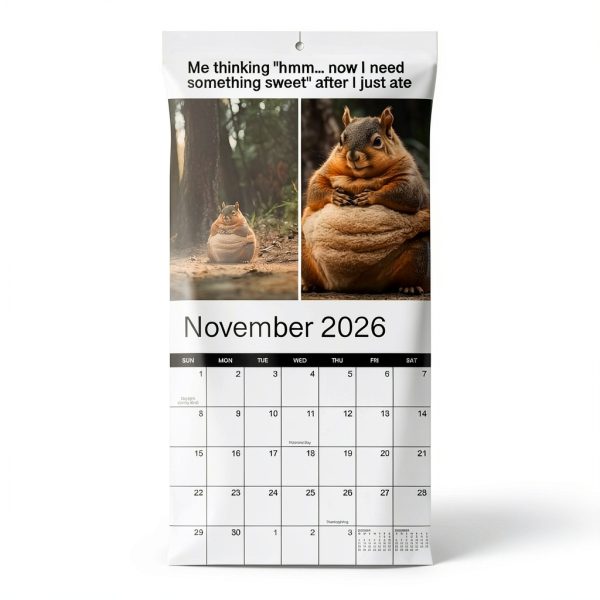 2026 Meme Wall Calendar Eterna Goods Paper Design-1