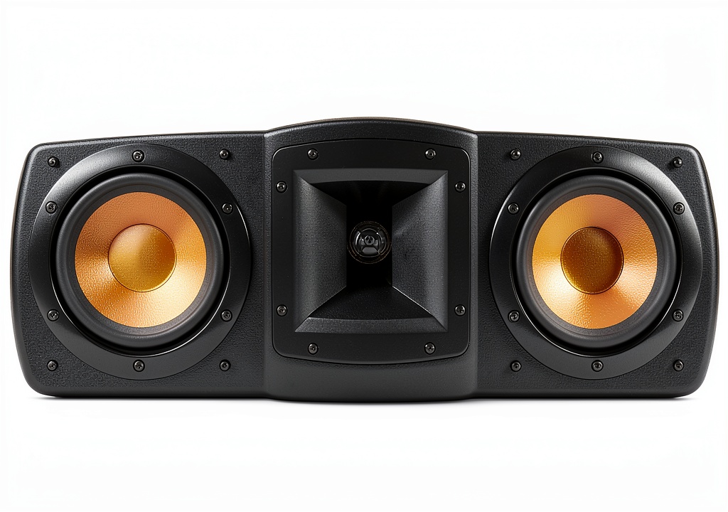 Installing Klipsch Synergy C-200 Center Channel Speaker Wood on a wooden desk
