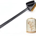QBLEEV Bird Cage Cleaning Brush Stainless Steel Handle-0