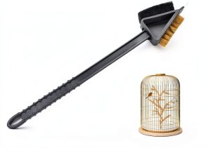 QBLEEV Bird Cage Cleaning Brush Stainless Steel Handle-0