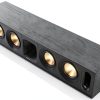 Klipsch R-30C Center Channel Speaker Black Modern Wood Tabletop Mount-0