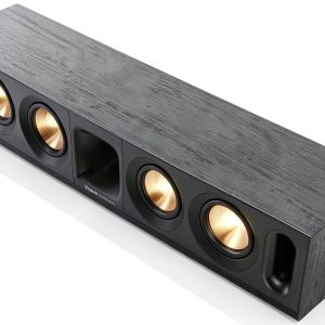 Klipsch R-30C Center Channel Speaker Black Modern Wood Tabletop Mount-0