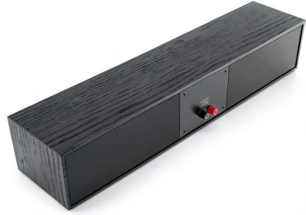 Klipsch R-30C Center Channel Speaker Black Modern Wood Tabletop Mount-5