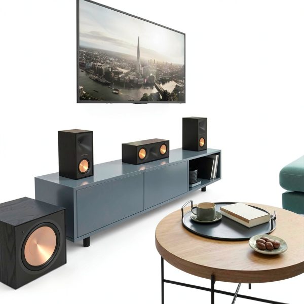 Klipsch R 50C Center Channel Speaker with Bass Boost Black-5