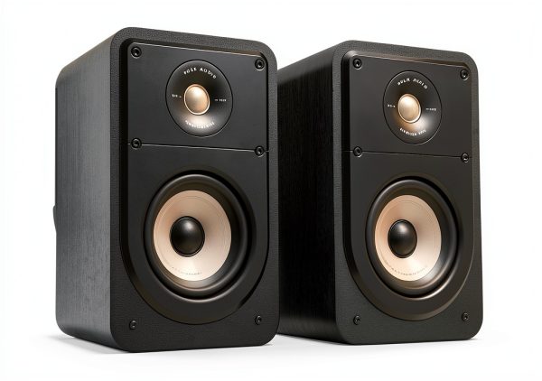 Polk Signature Elite ES15 Black Bookshelf Speakers 5.1 Surround Pair-1