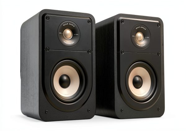 Polk Signature Elite ES15 Black Bookshelf Speakers 5.1 Surround Pair-0