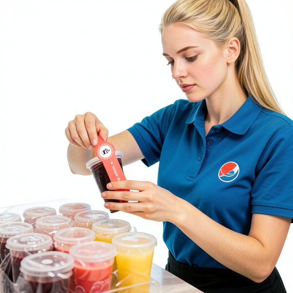 Safe Secure Tamper Evident Seals for Drink Lids SXDMHYB 1.25x9 500-3