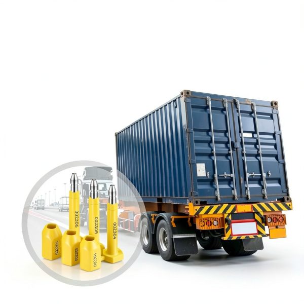 100 Pcs Bolt Shipping Seal with Print Progressive Numbering Disposable Truck Container Seals for Trucks, Trailers, Cargo Containers, Yellow-4