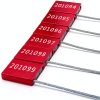 High Security Cable Seals LeadSeals Metal Shipping Tags Red 100pcs-7