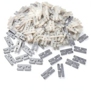 Giantree Balloon Ties 200pcs H shape plastic clips for Weddings-0