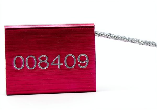 High Security Cable Seals LeadSeals Metal Shipping Tags Red 100pcs-2