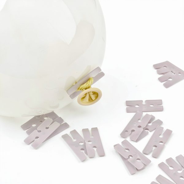 Giantree Balloon Ties 200pcs H shape plastic clips for Weddings-2