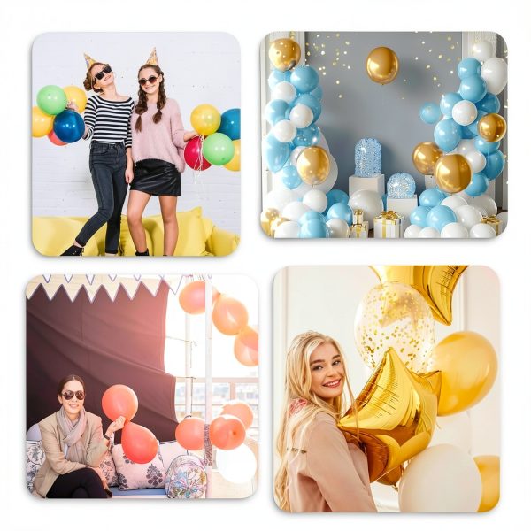 Giantree Balloon Ties 200pcs H shape plastic clips for Weddings-5