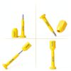 100 Pcs Bolt Shipping Seal with Print Progressive Numbering Disposable Truck Container Seals for Trucks, Trailers, Cargo Containers, Yellow-3