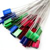 High Security Cable Seals LeadSeals Metal Shipping Tags Red 100pcs-1
