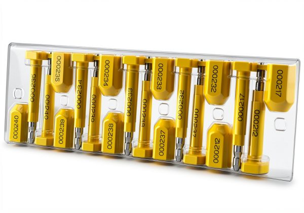 Amarine Made Bolt Seals Shipping Seal Serial Numbering Yellow 100PCS-2