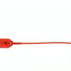 QWORK Plastic Tamper Seals, 100Pcs Tamper Self-Locking Security Zip Tie, Security Tag for Fire Extinguishers and Fire Safety, 9-13/16" Long, Red-4