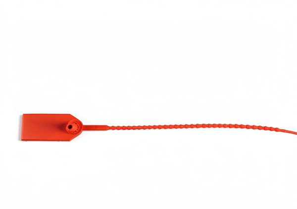 QWORK Plastic Tamper Seals, 100Pcs Tamper Self-Locking Security Zip Tie, Security Tag for Fire Extinguishers and Fire Safety, 9-13/16" Long, Red-4