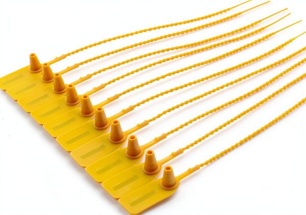 Leadseals(R) Yellow Numbered Security Zip Ties Plastic Tamper Evident Seal Tags Pull Tite Self-Locking Disposable Safety Locks for Fire Extinguisher (100 PCS)-2