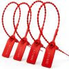 Plastic Tamper Seals 100 Red Zip Ties for Fire Extinguisher Security-2