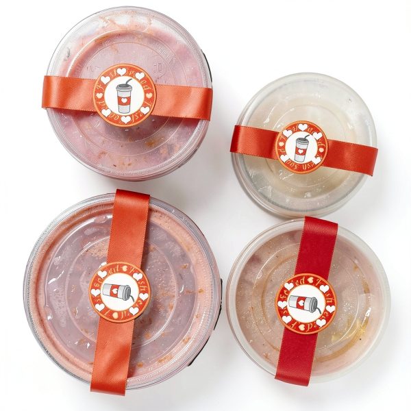 Safe Secure Tamper Evident Seals for Christmas Drink Beverage Lids 1" x 9" for Freshness Labels Food Delivery Safety Stickers for Coffee Milk Tea Ice Cream Seal 250pcs-3