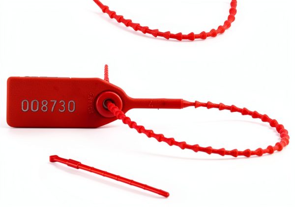 Plastic Tamper Seals 100 Red Zip Ties for Fire Extinguisher Security-5