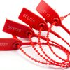 Plastic Tamper Seals 100 Red Zip Ties for Fire Extinguisher Security-1
