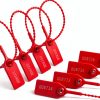 Plastic Tamper Seals 100 Red Zip Ties for Fire Extinguisher Security-4