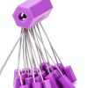 Security Marking Cable Seals Rasunkae Tamper Proof Purple 20pcs-3