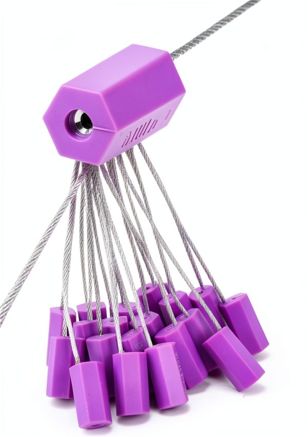 Security Marking Cable Seals Rasunkae Tamper Proof Purple 20pcs-3