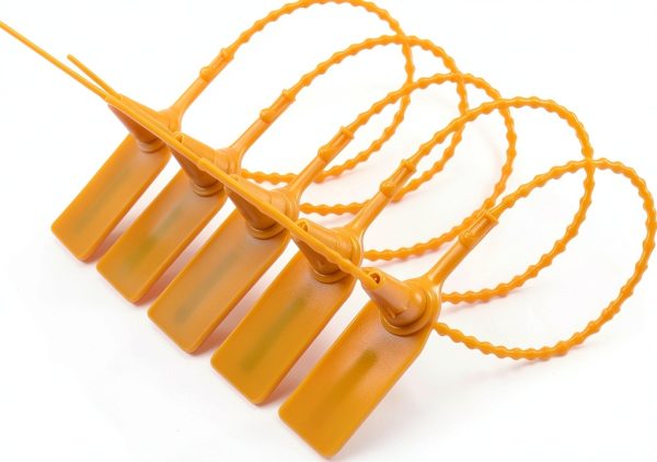 Leadseals(R) Yellow Numbered Security Zip Ties Plastic Tamper Evident Seal Tags Pull Tite Self-Locking Disposable Safety Locks for Fire Extinguisher (100 PCS)-3
