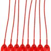 Plastic Tamper Seals 100 Red Zip Ties for Fire Extinguisher Security-3