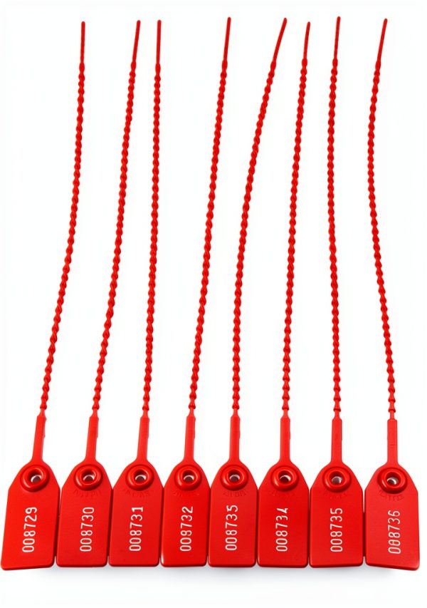 Plastic Tamper Seals 100 Red Zip Ties for Fire Extinguisher Security-3