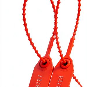 Plastic Tamper Seals 100 Red Zip Ties for Fire Extinguisher Security-0